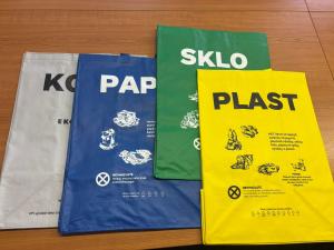 Tašky pro třídění odpadu
